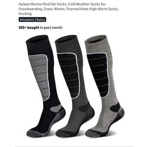 Hylaea NEW size XL 3 pairs of Merino wool socks  (men’s 10-13)